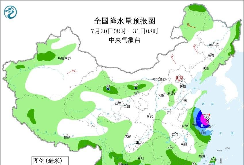 陕西省！今天7月29号，新一轮降雨中心已定，中雨小雨分布如下！